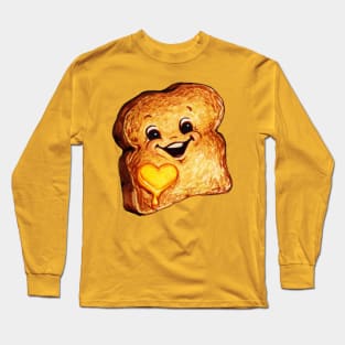 Toast Cartoon Long Sleeve T-Shirt